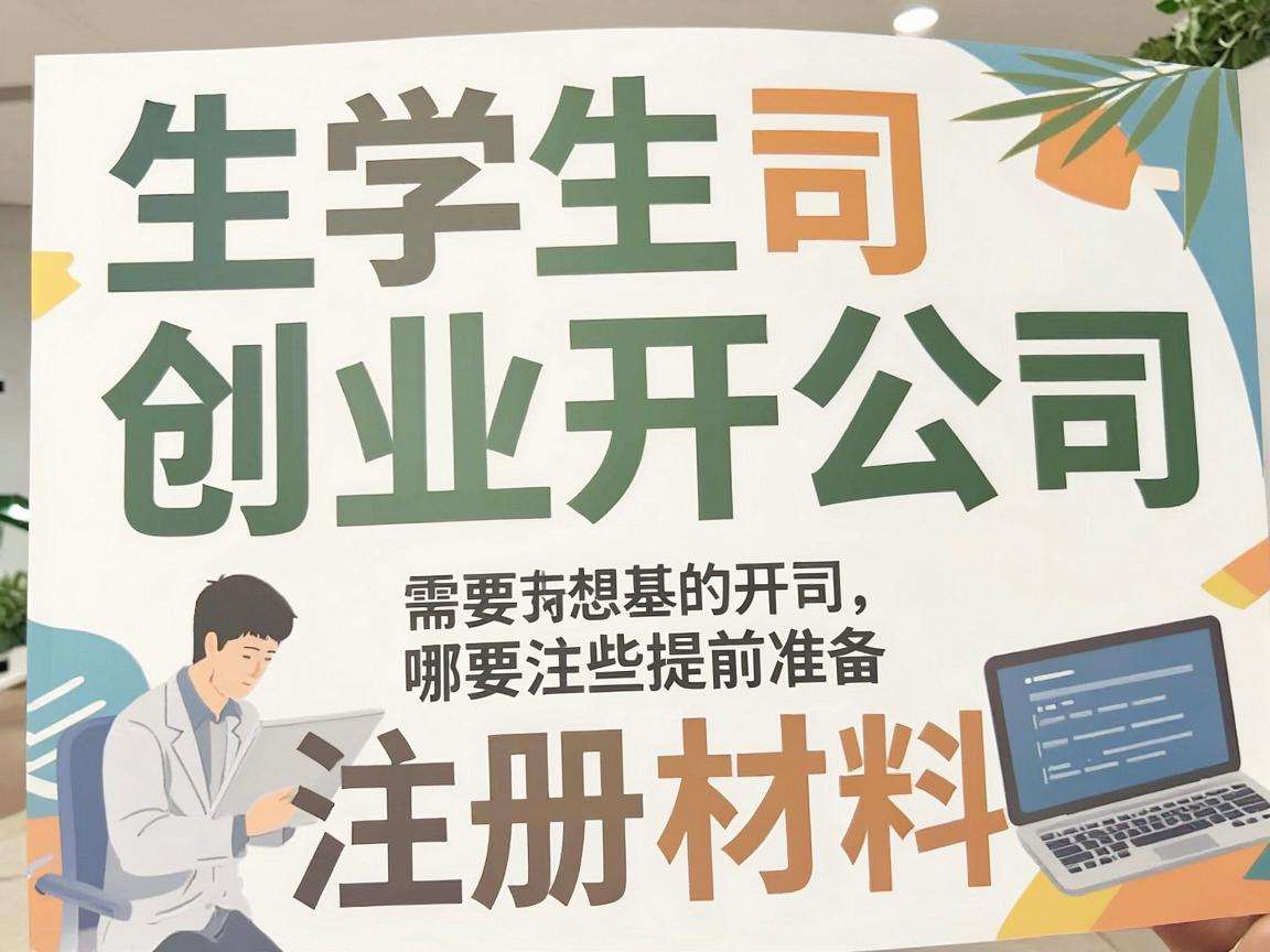 大学生创业开公司需要提前准备哪些注册材料