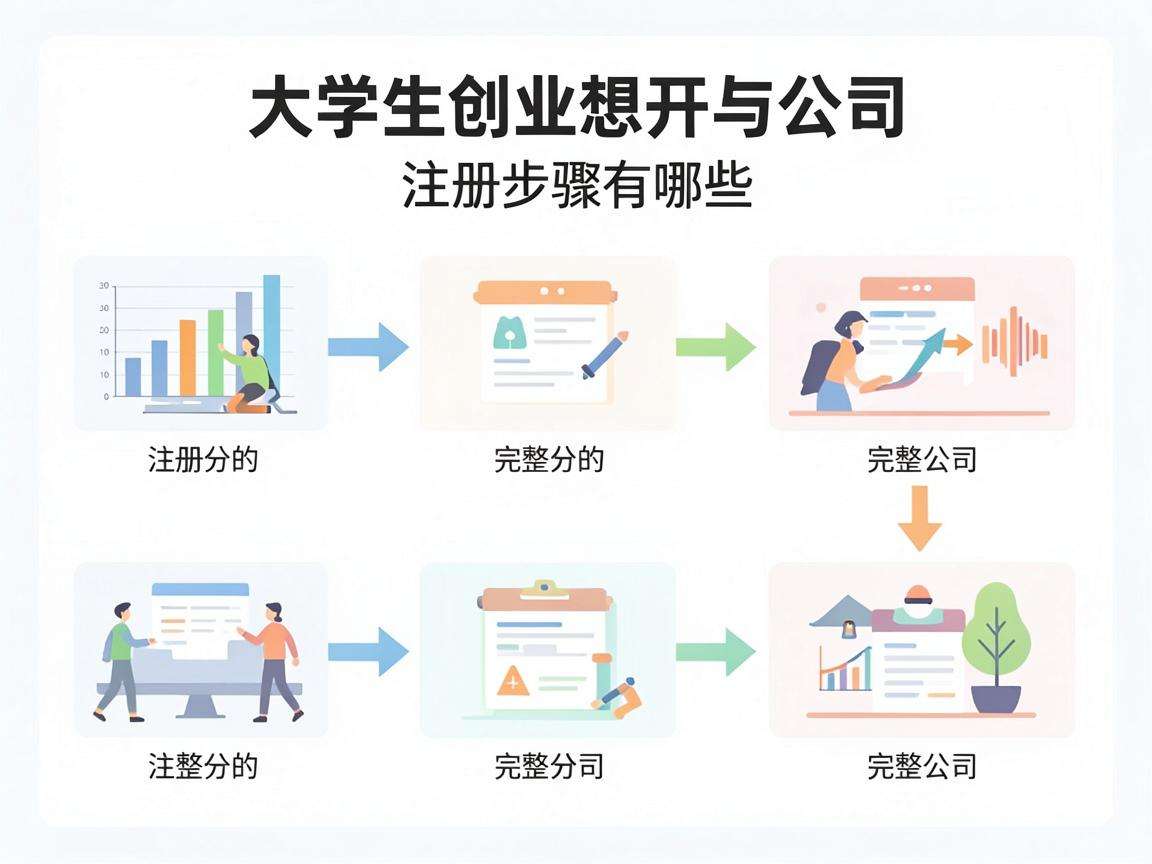 大学生创业想开公司 注册的完整步骤有哪些