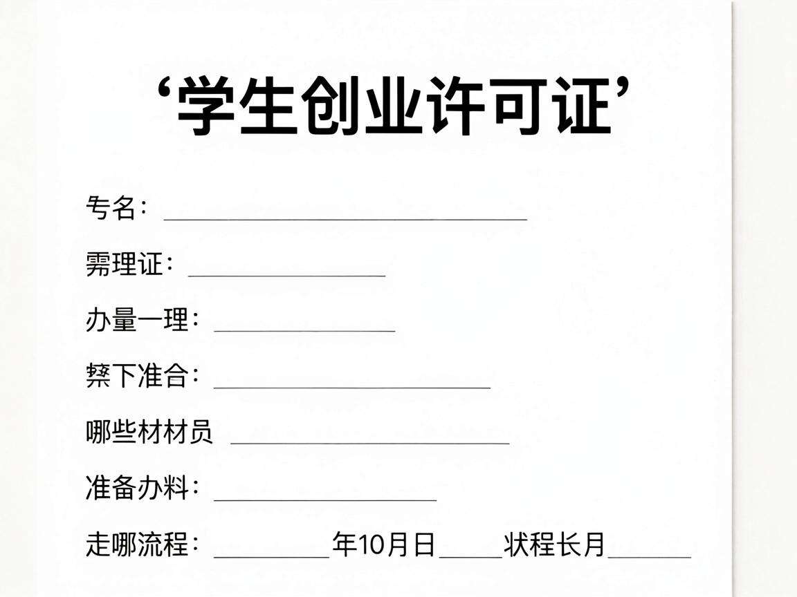 大学生创业许可证办理需要准备哪些材料走哪些流程