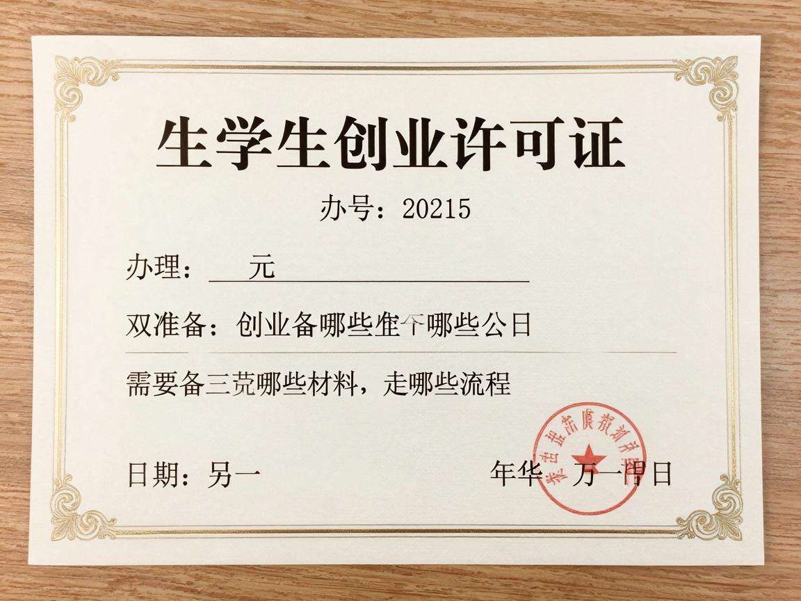 大学生创业许可证办理需要准备哪些材料走哪些流程