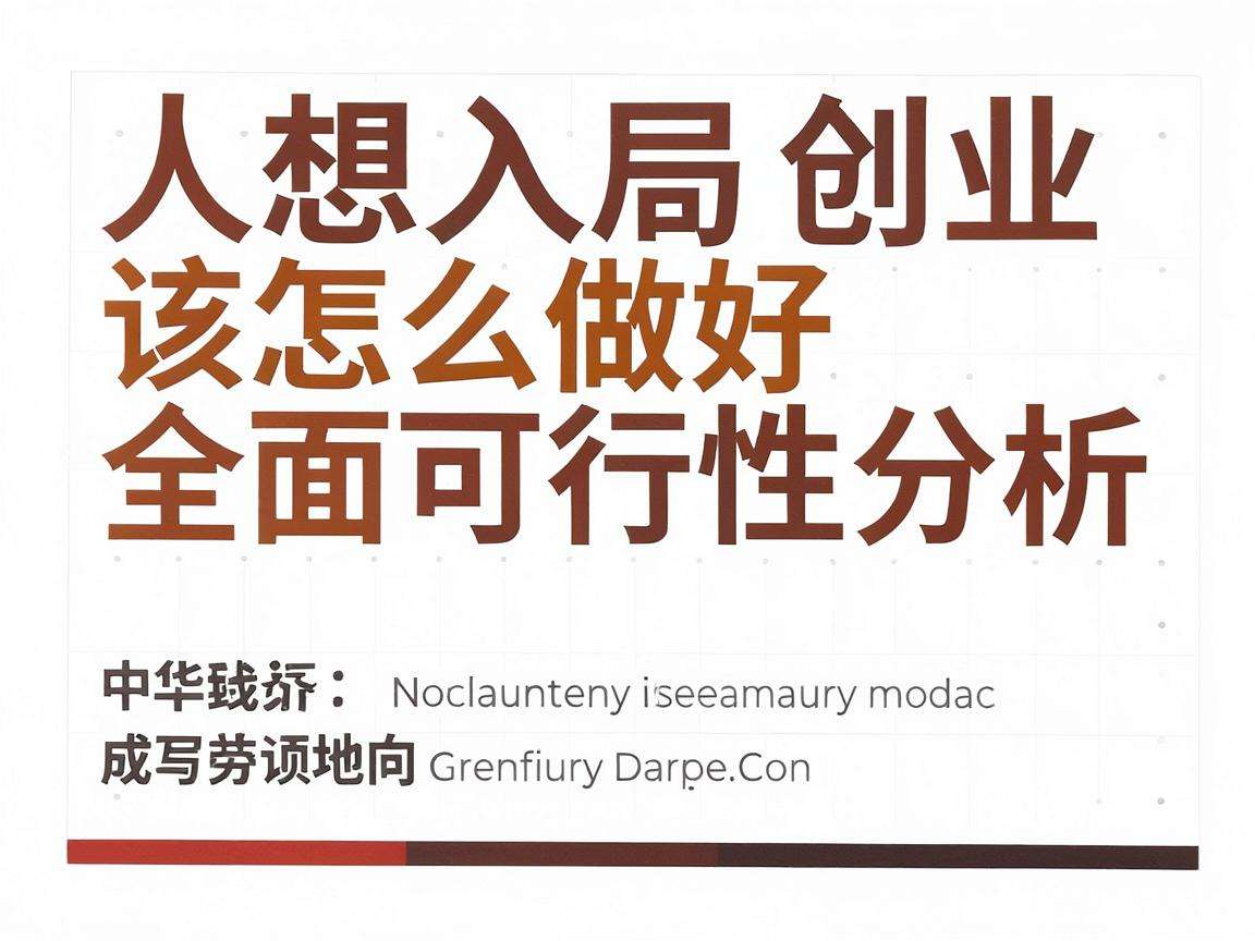 普通人想入局创业该怎么做好全面可行性分析