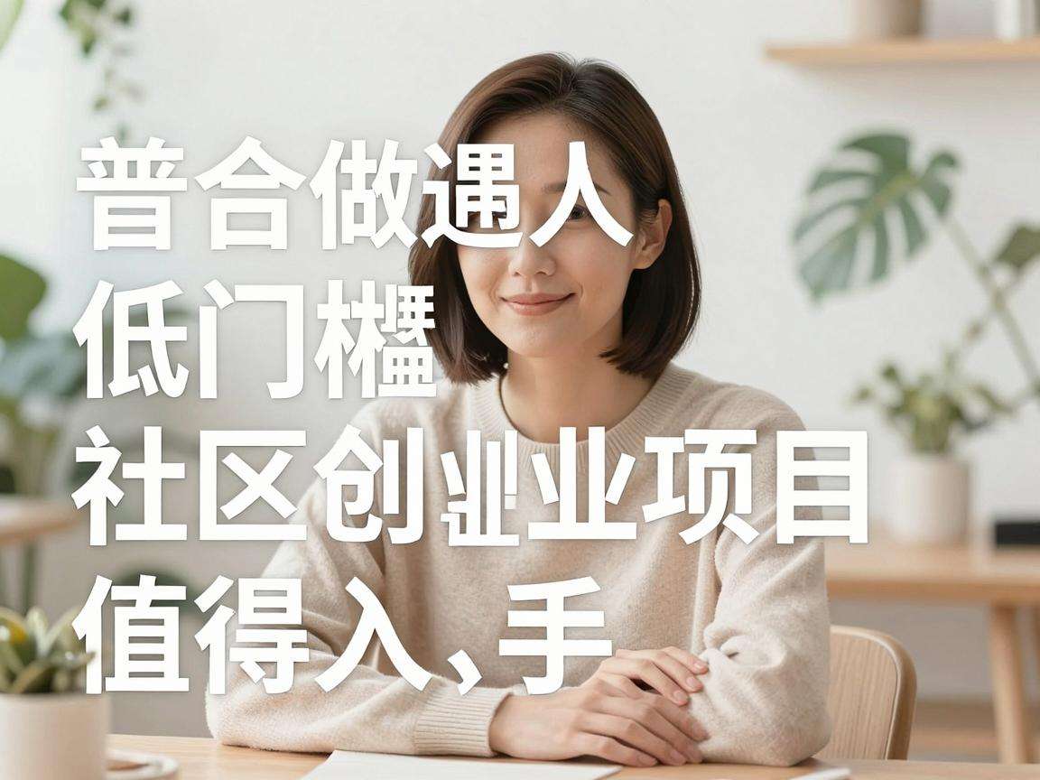适合普通人做的低门槛社区创业项目有哪些值得入手