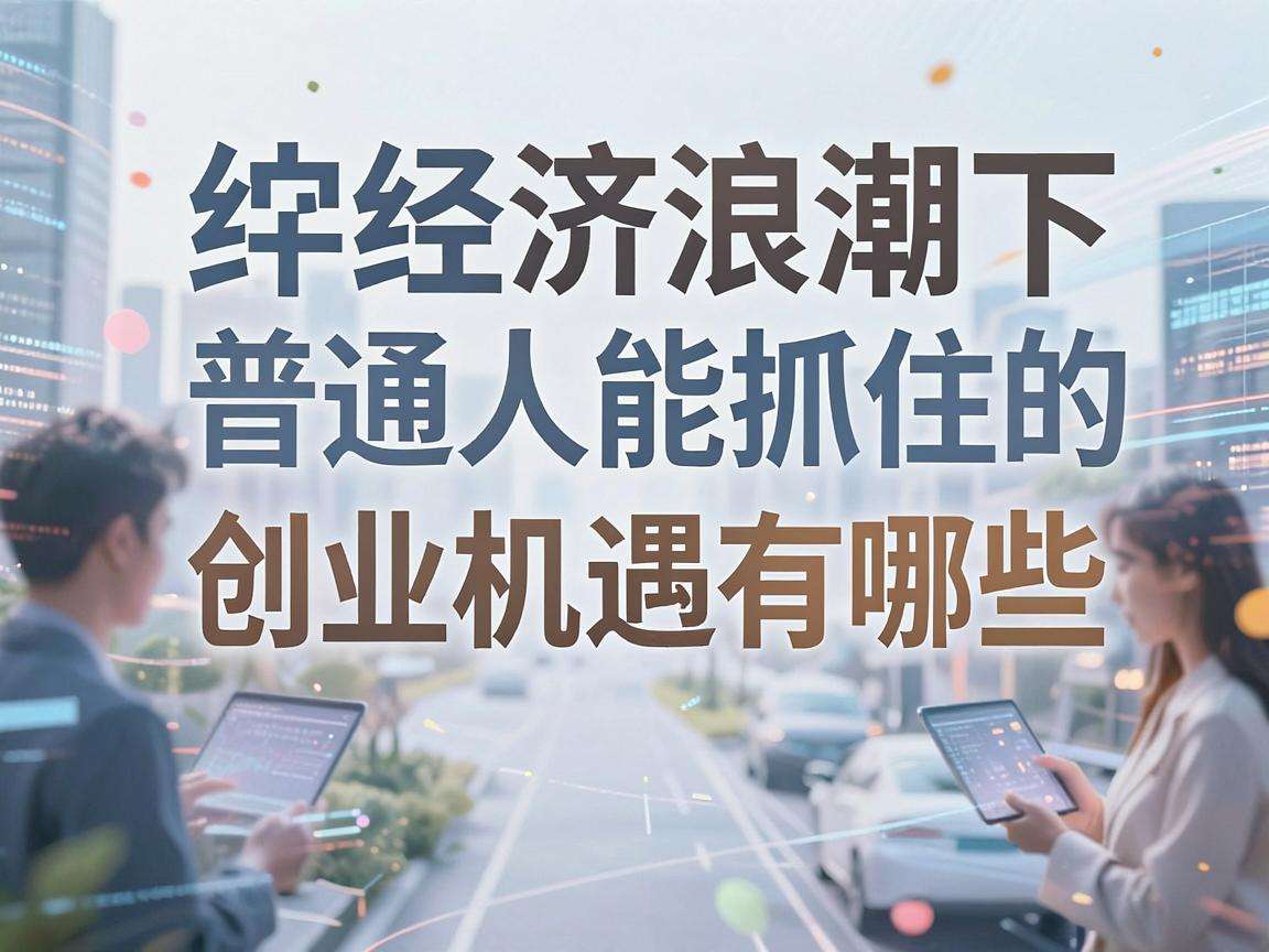 数字经济浪潮下普通人能抓住的创业机遇有哪些