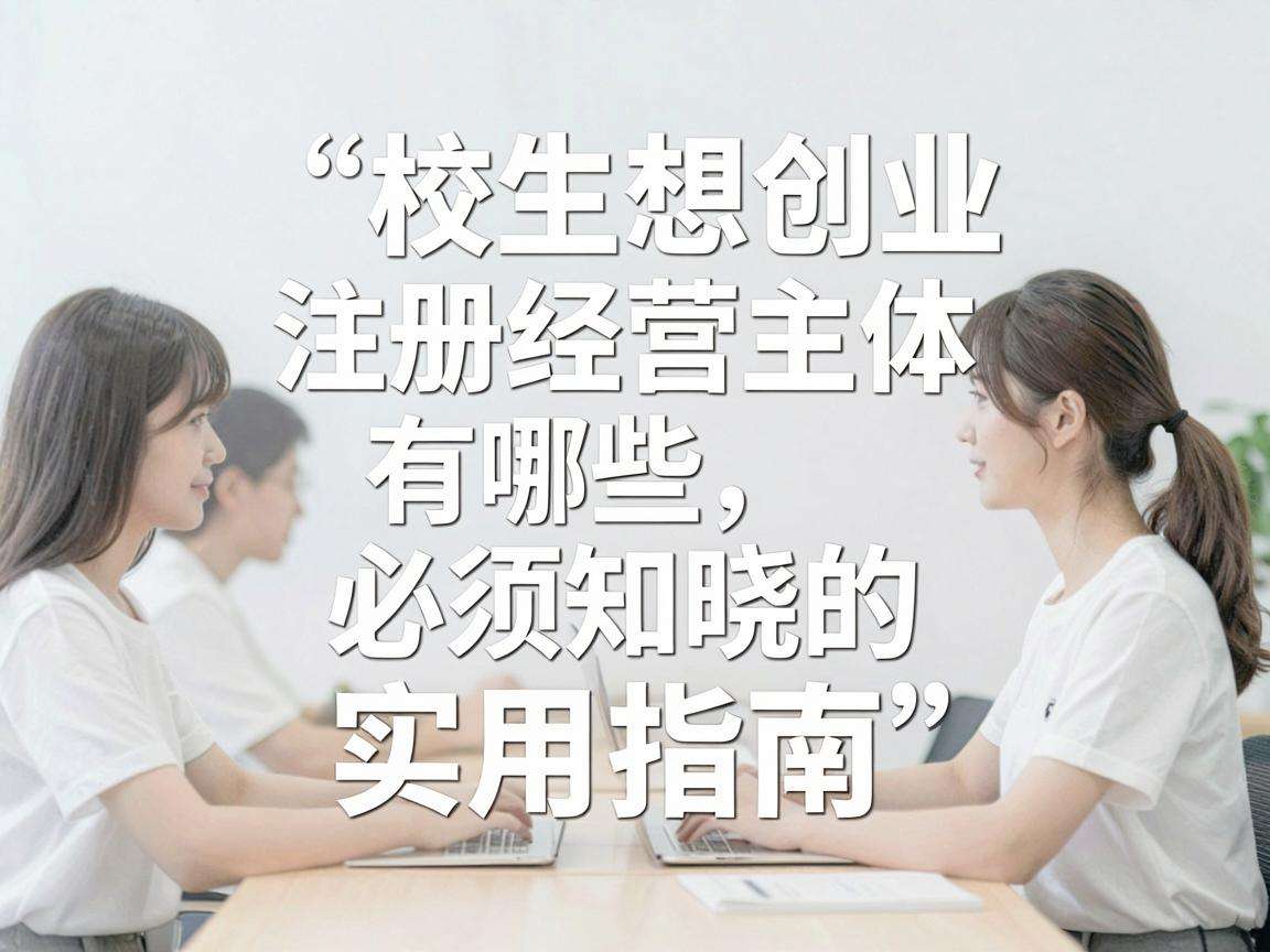 在校生想创业注册经营主体有哪些必须知晓的实用指南