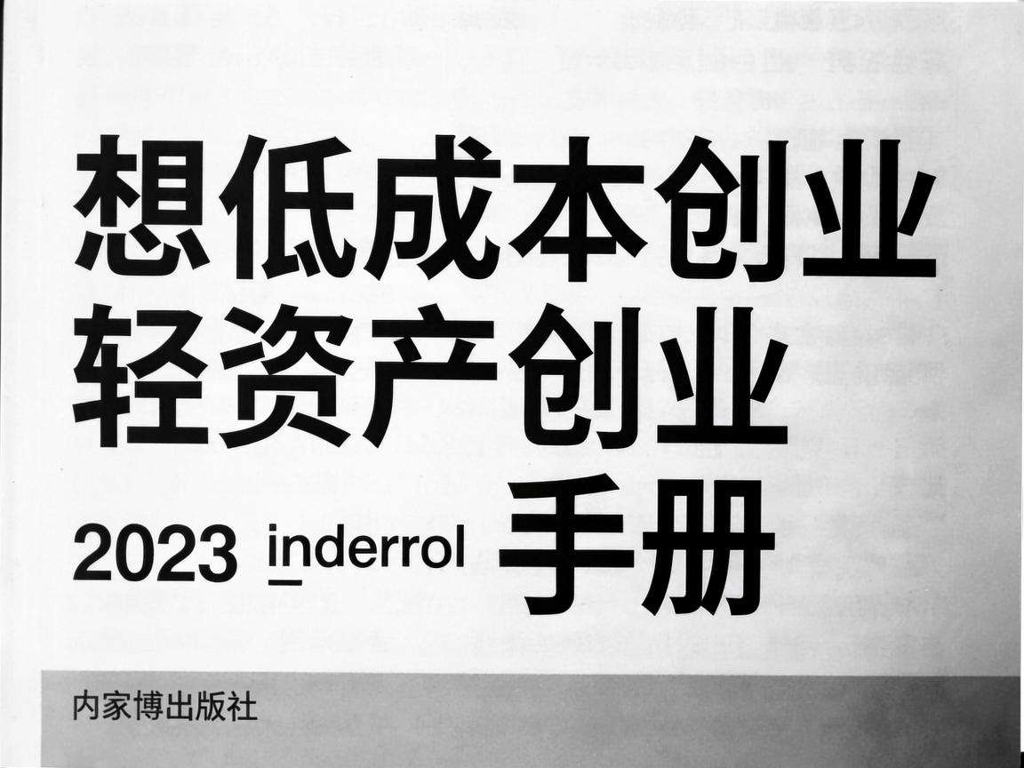 普通人想低成本创业轻资产创业手册能提供哪些实用方向