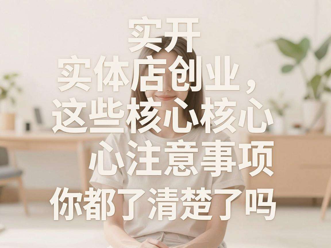 想开实体店创业这些核心注意事项你都了解清楚了吗