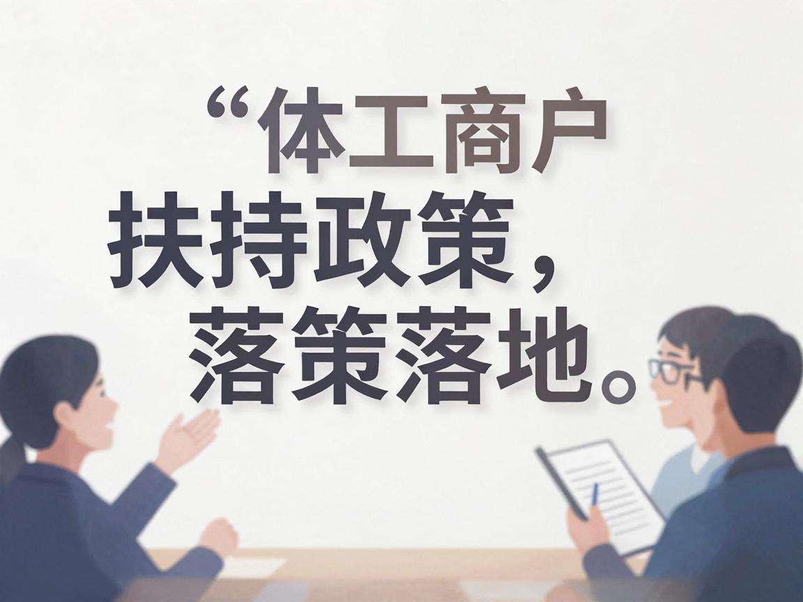 个体工商户扶持政策落地能给经营者带来哪些实际利好