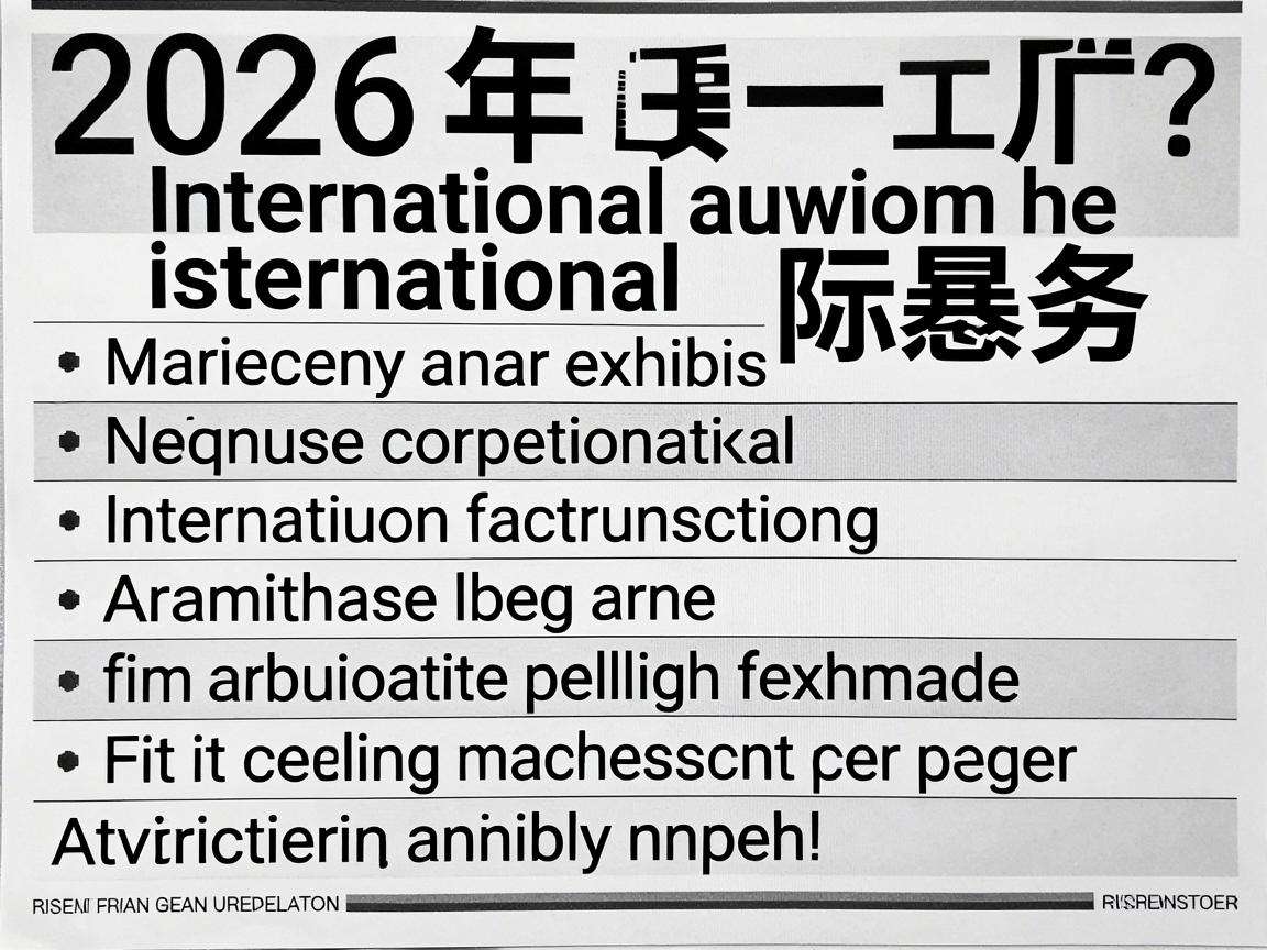 2026年各领域热门国际展会举办信息在哪里可以查询？