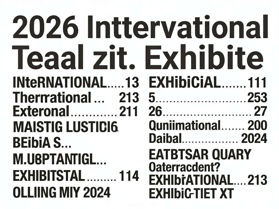 2026年各领域热门国际展会举办信息在哪里可以查询?