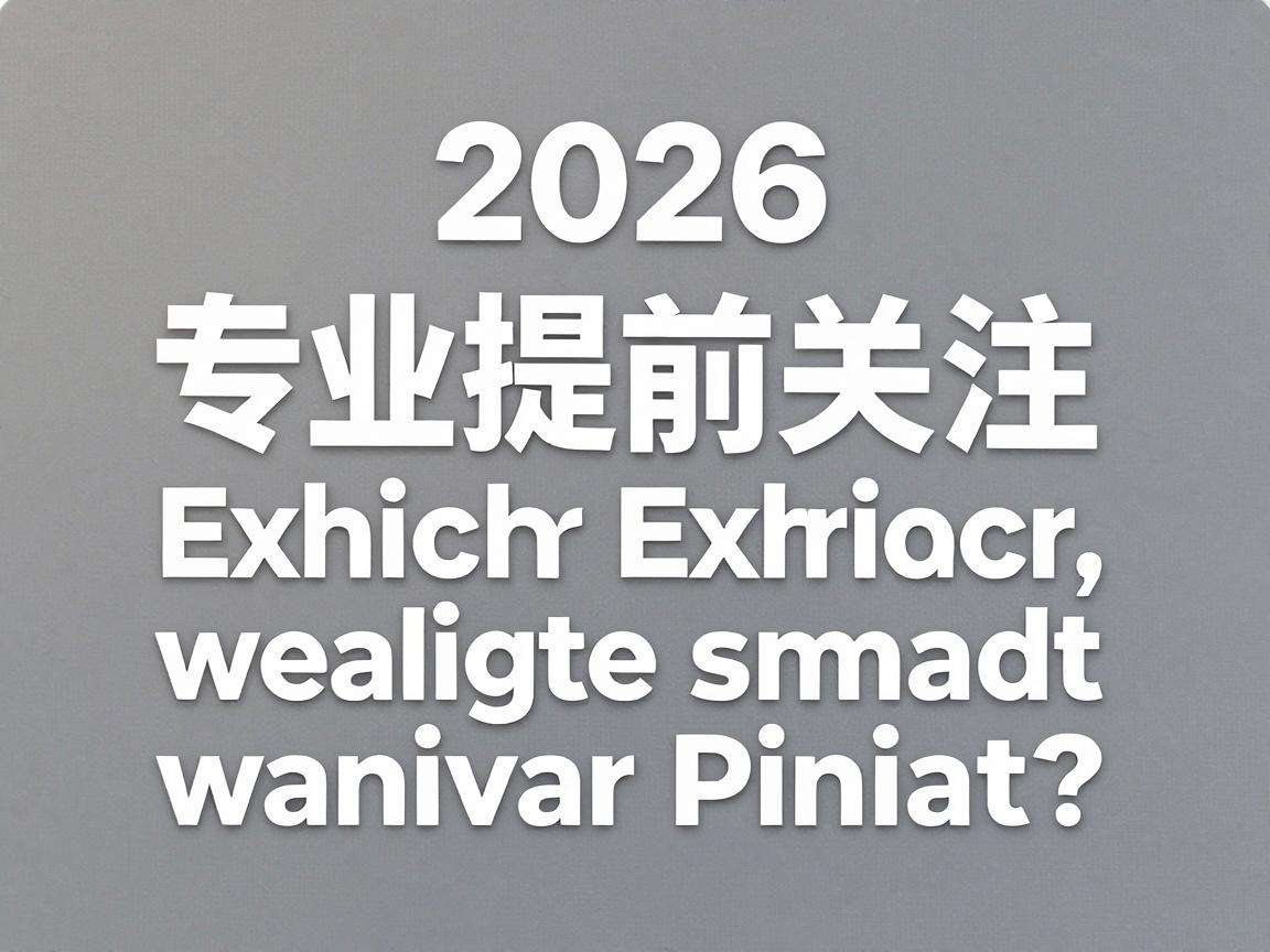 2026年各行业专业展会有哪些值得提前关注的亮点？
