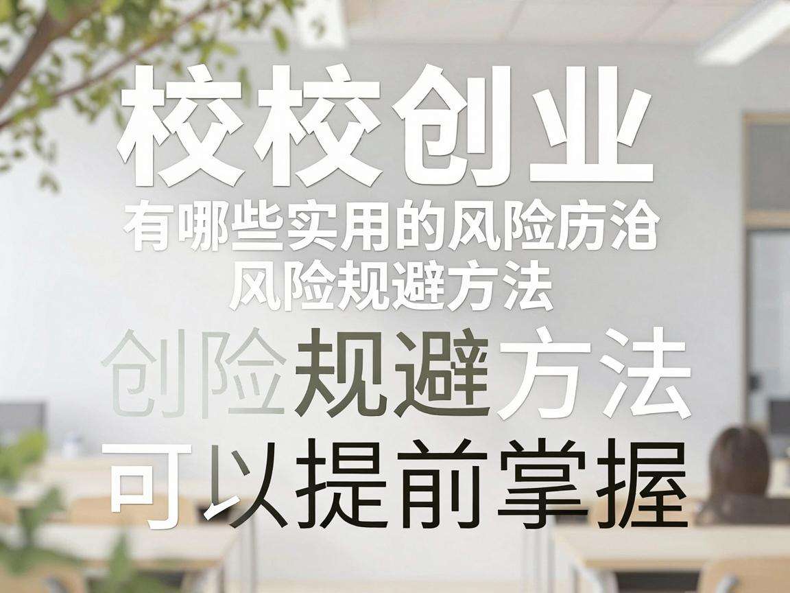 在校创业有哪些实用的风险规避方法可以提前掌握