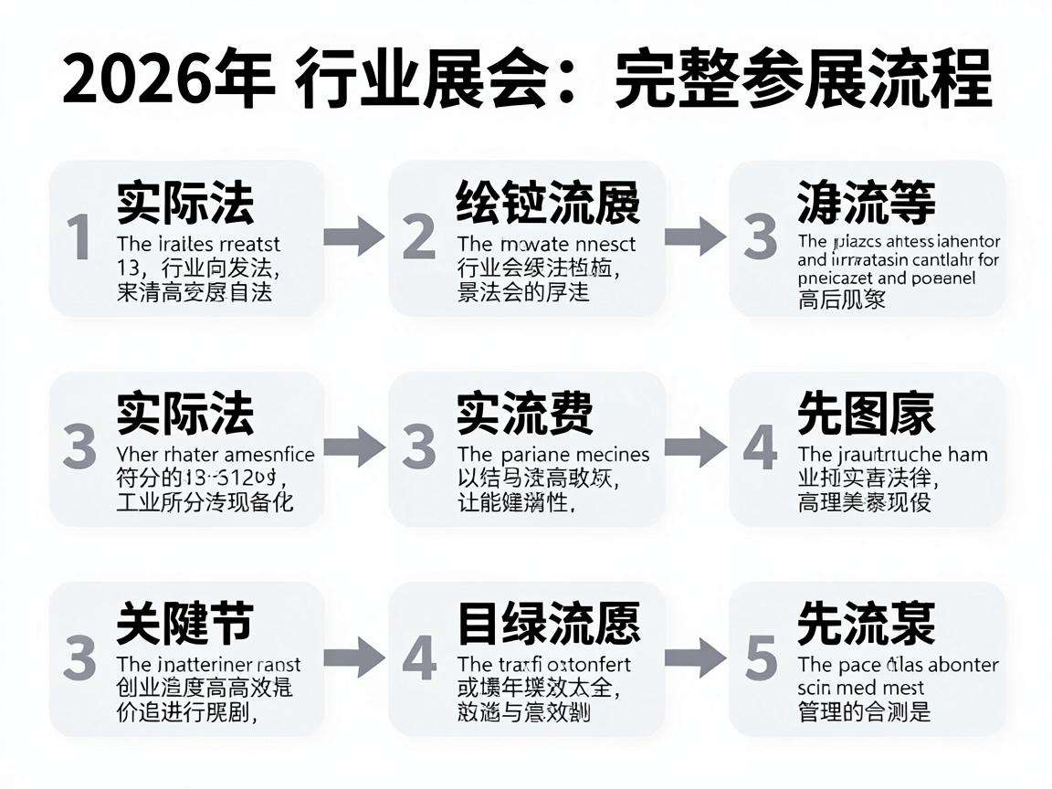 2026年行业展会完整参展流程都包含哪些关键环节