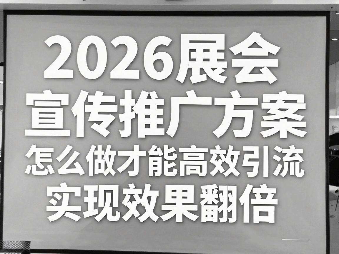 2026展会宣传推广方案怎么做才能高效引流实现效果翻倍