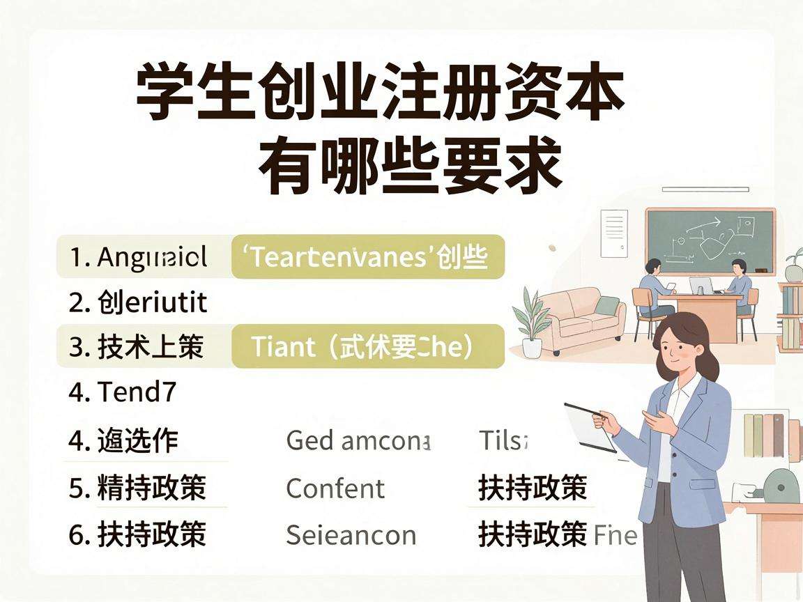 大学生创业注册资本有哪些具体要求和扶持政策