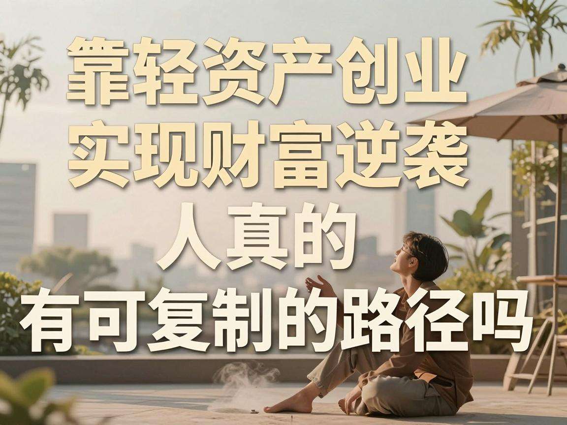 普通人靠轻资产创业实现财富逆袭真的有可复制的路径吗