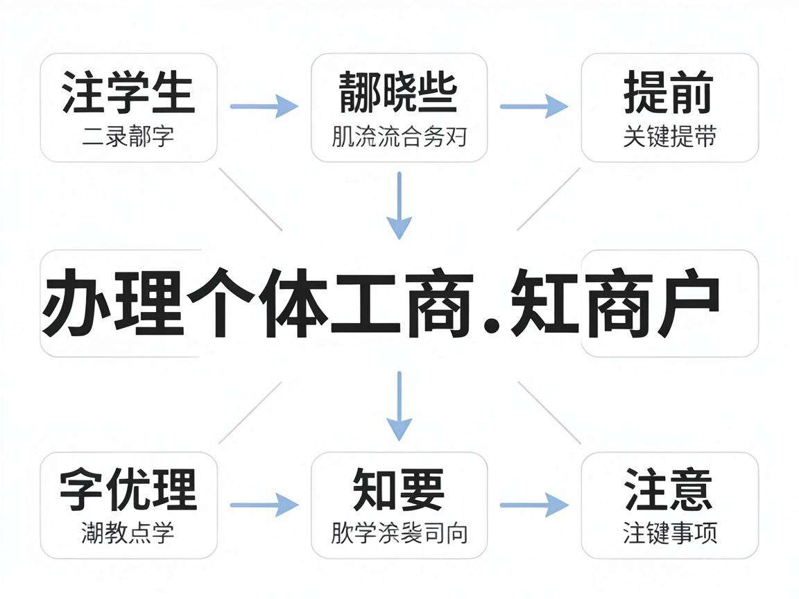 大学生办理个体工商户需要提前知晓哪些关键流程和注意事项