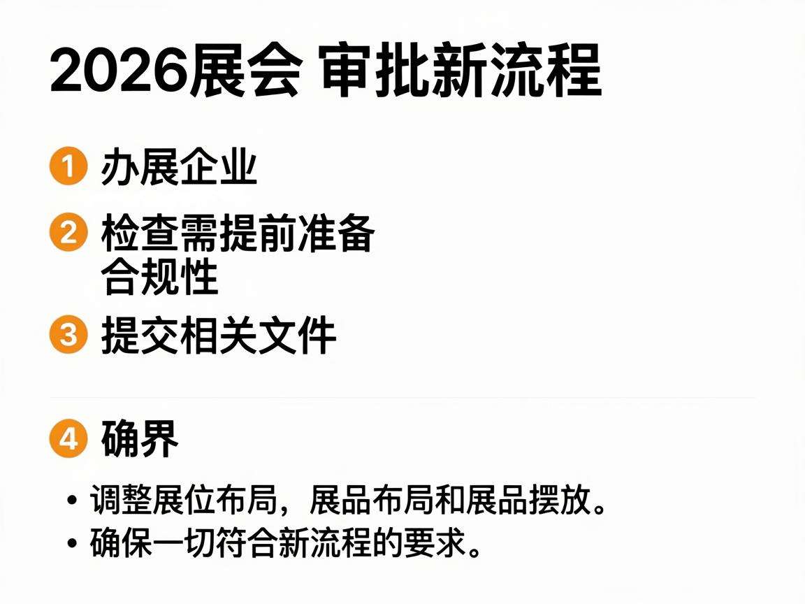 2026展会审批新流程落地，办展企业该提前做好哪些准备