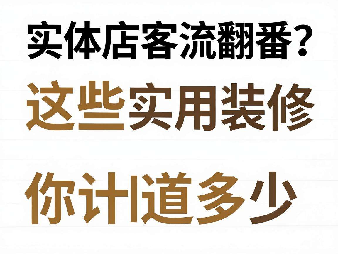 想让实体店客流翻番?这些实用装修设计技巧你知道多少