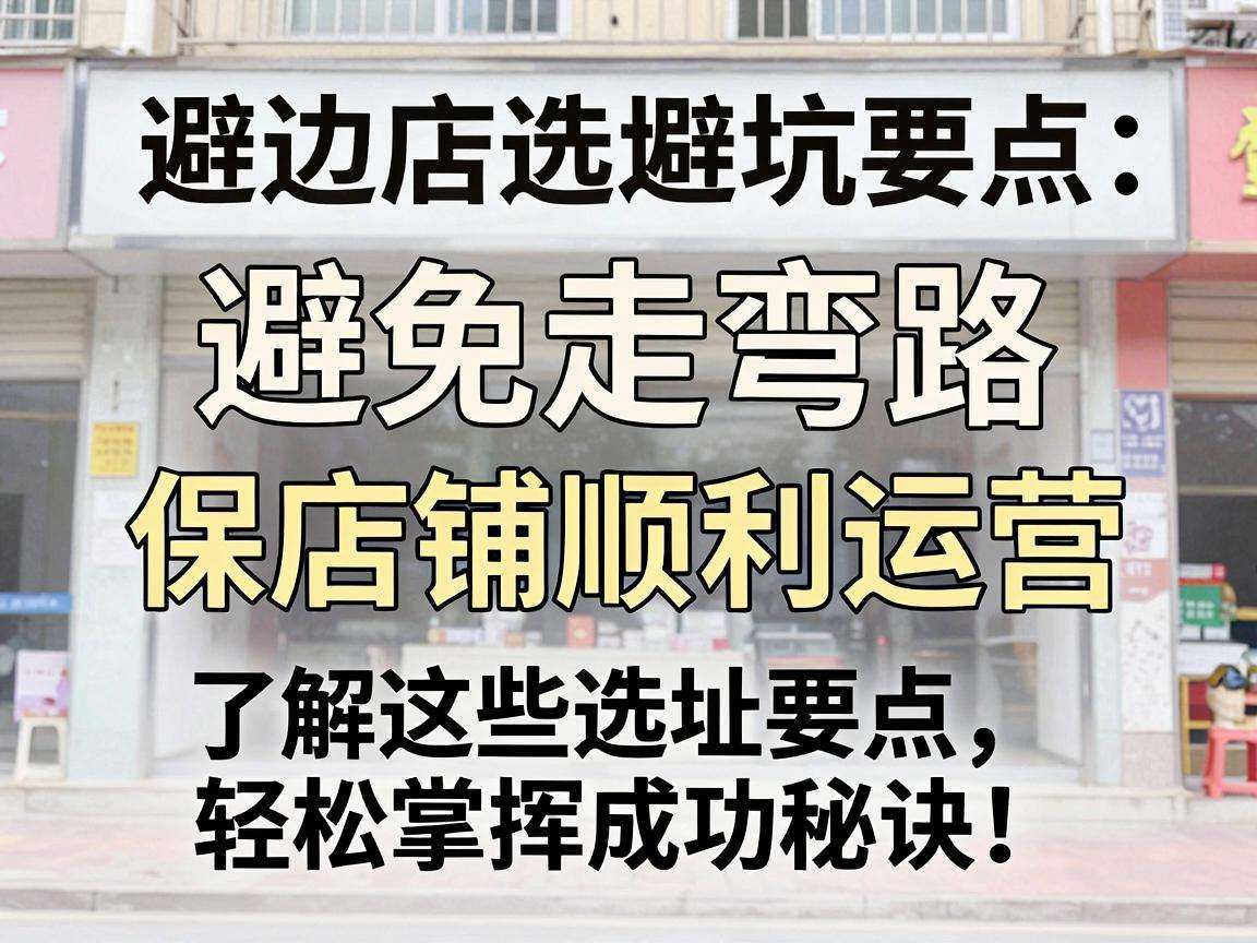 开街边店想少走弯路这些选址避坑要点你都了解吗
