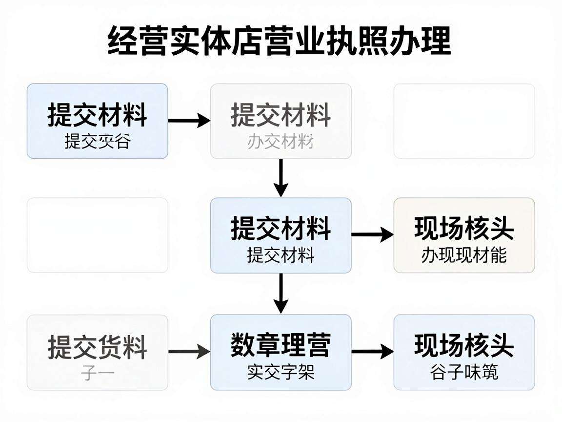 个体经营开实体店营业执照办理流程具体有哪些步骤?