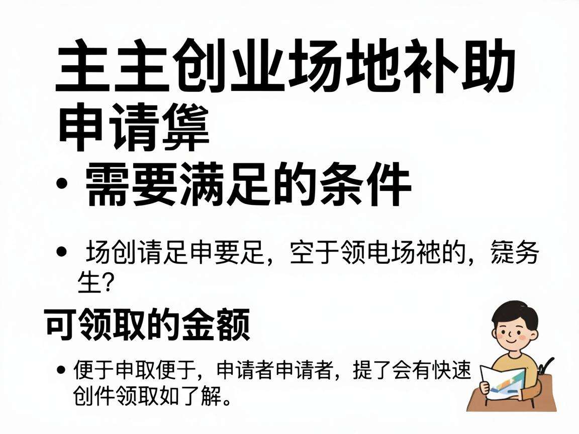 自主创业场地补助申请需要满足哪些条件能领多少钱