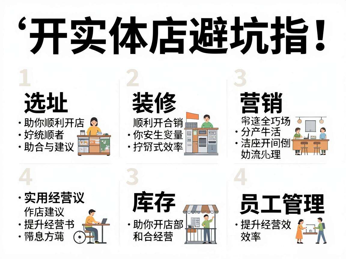 普通人开实体店怎么避坑,实用开店指南都包含哪些内容