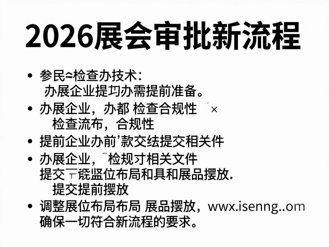2026展会审批新流程落地,办展企业该提前做好哪些准备