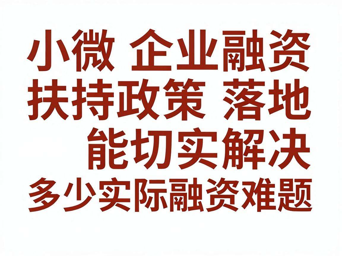 中小微企业融资扶持政策落地能切实解决多少实际融资难题