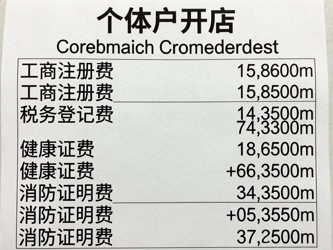 个体户开店办理证照需要多少费用？