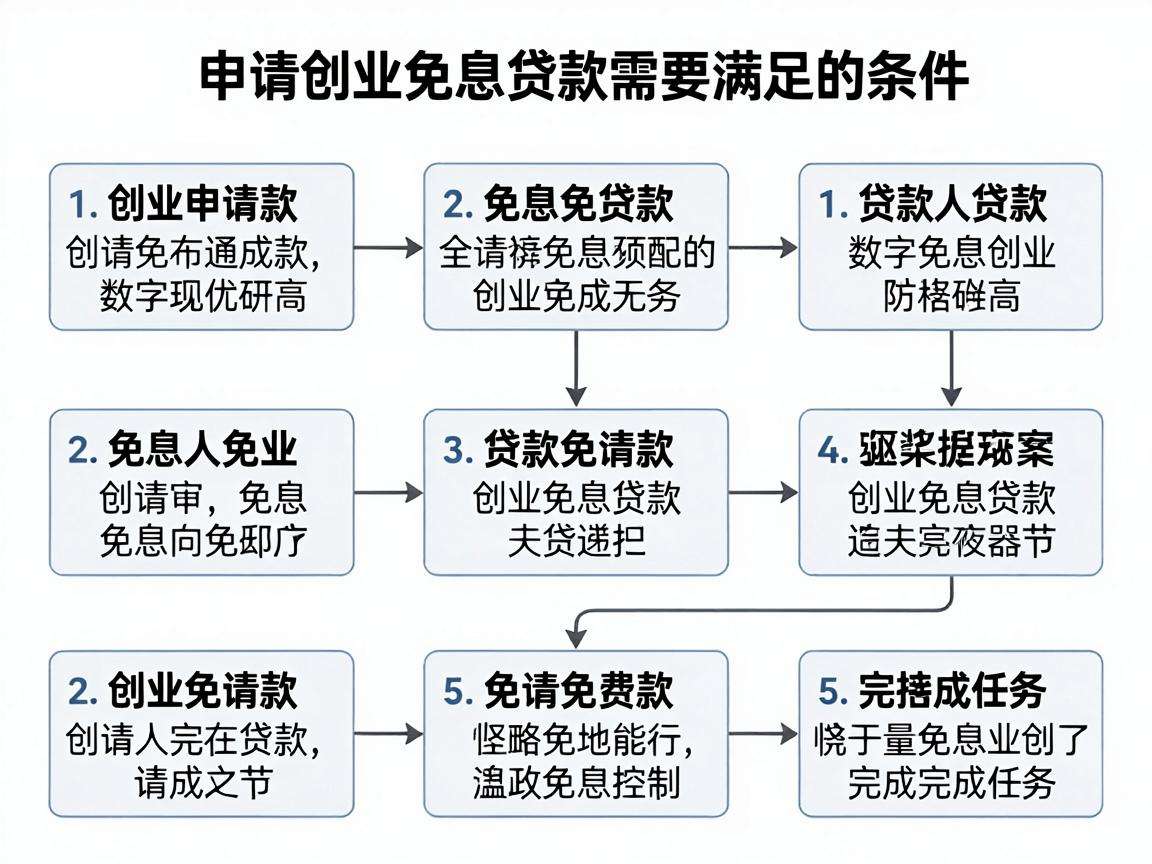 申请创业免息贷款需要满足哪些条件要走什么流程