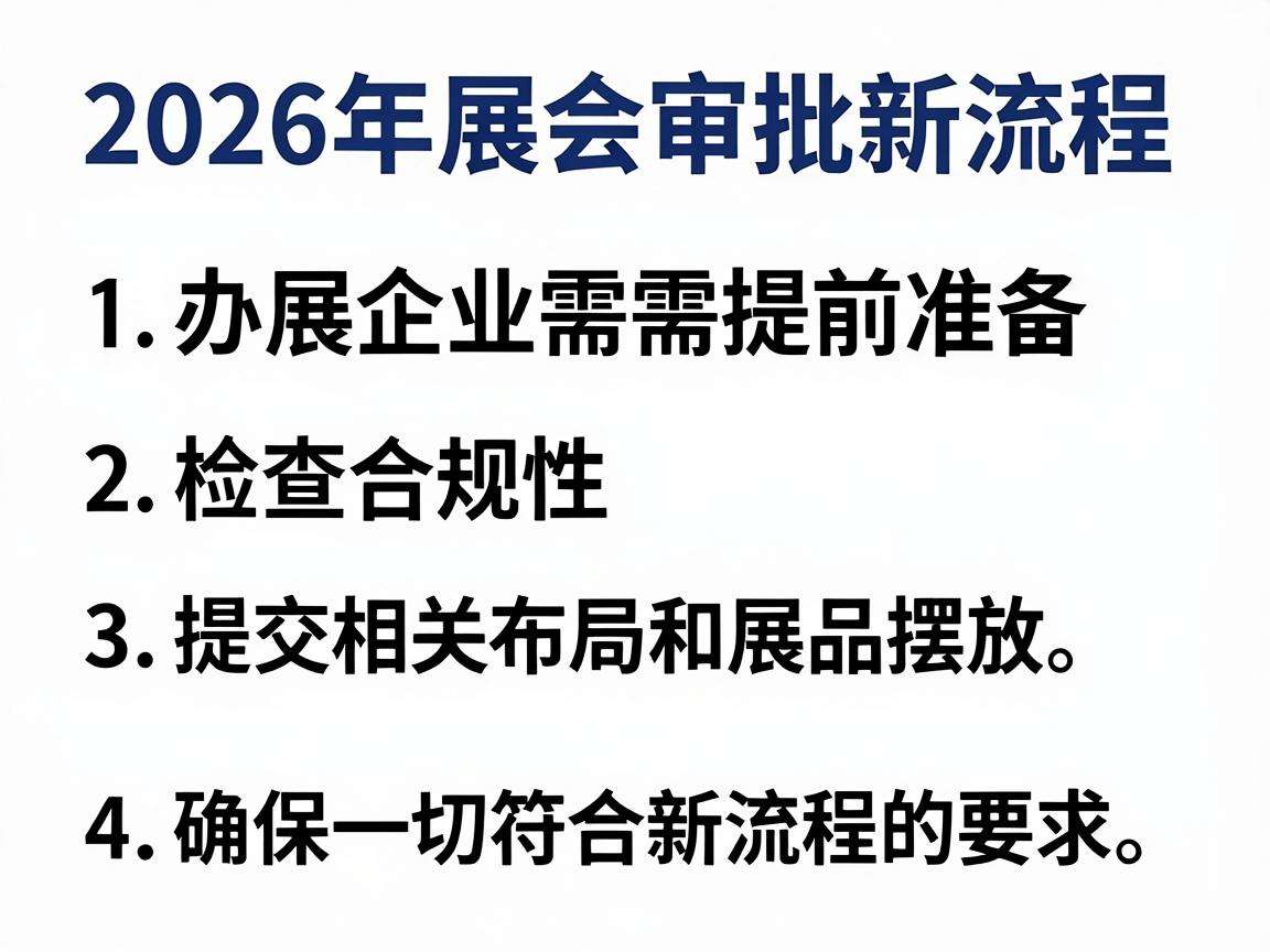 2026展会审批新流程落地,办展企业该提前做好哪些准备