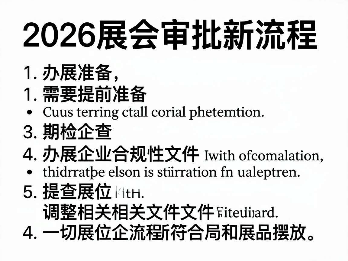 2026展会审批新流程落地,办展企业该提前做好哪些准备