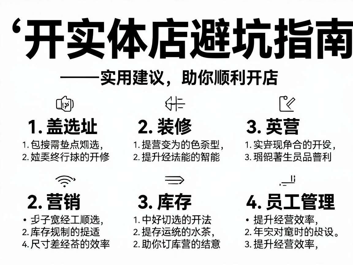 普通人开实体店怎么避坑，实用开店指南都包含哪些内容