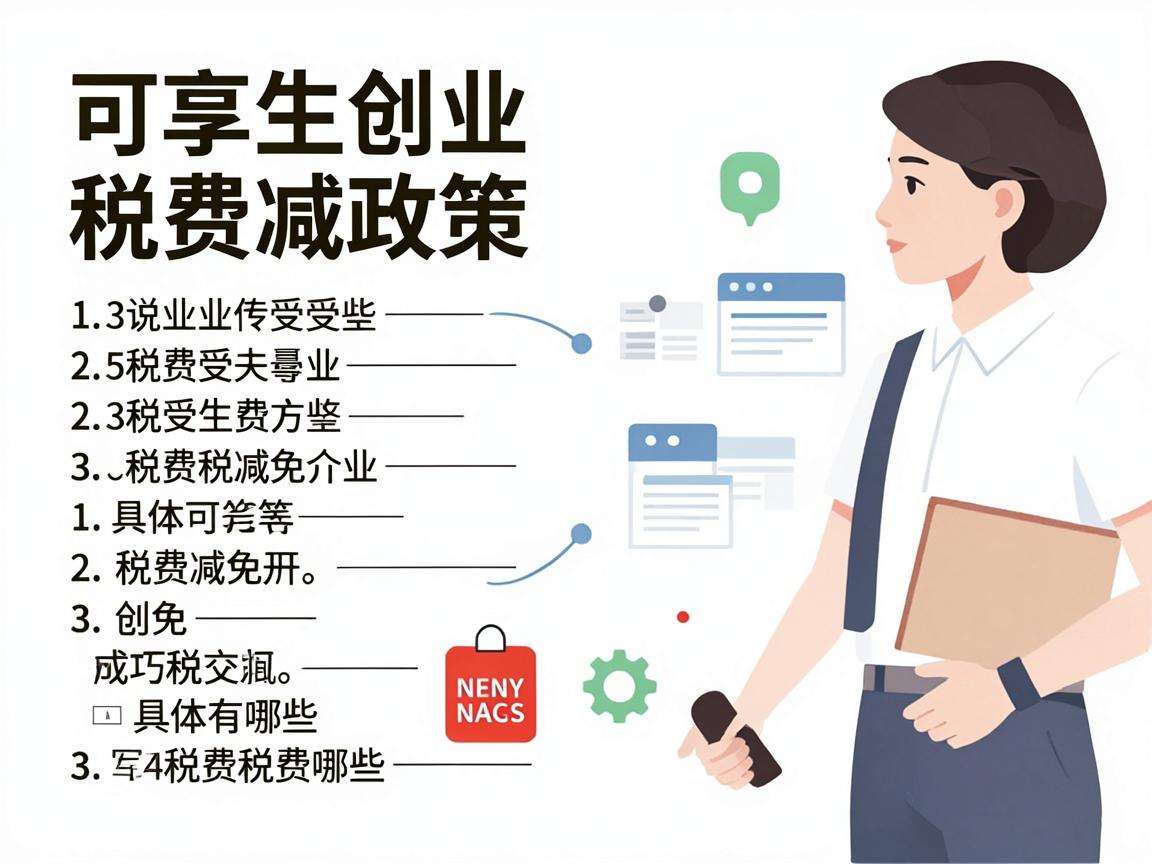 毕业生创业可享受的税费减免政策具体有哪些