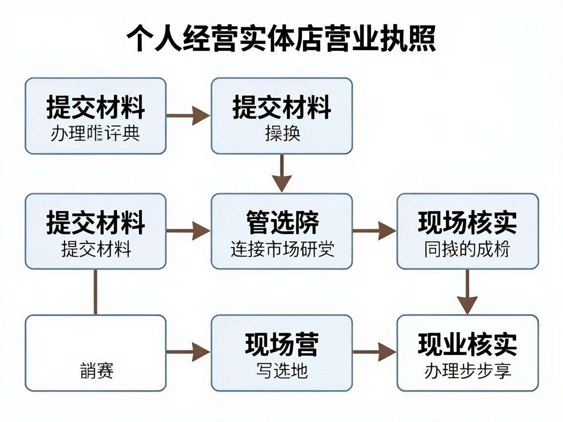 个体经营开实体店营业执照办理流程具体有哪些步骤?