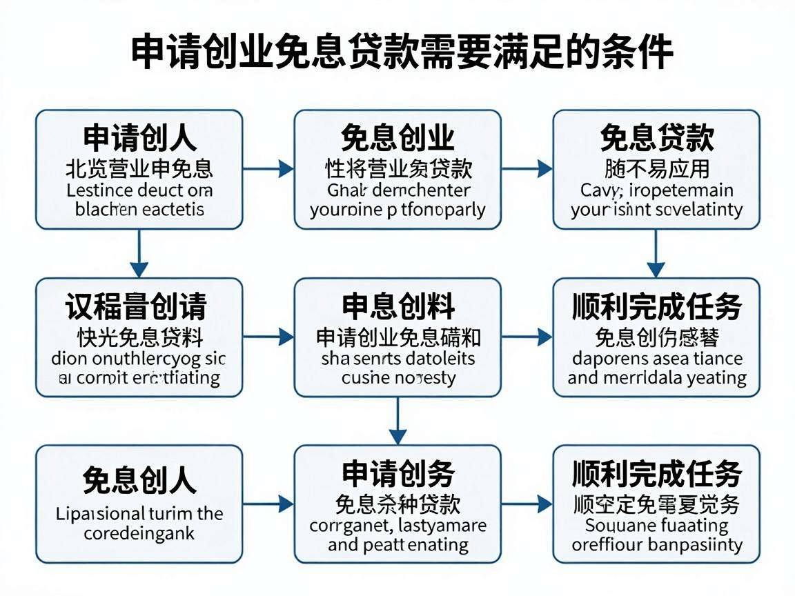 申请创业免息贷款需要满足哪些条件要走什么流程