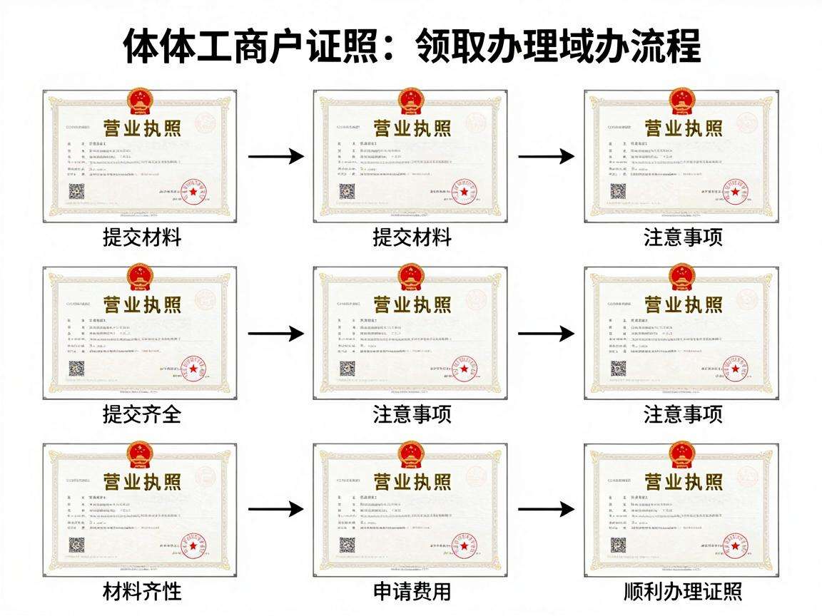 个体工商户证照办理需要哪些步骤和注意事项