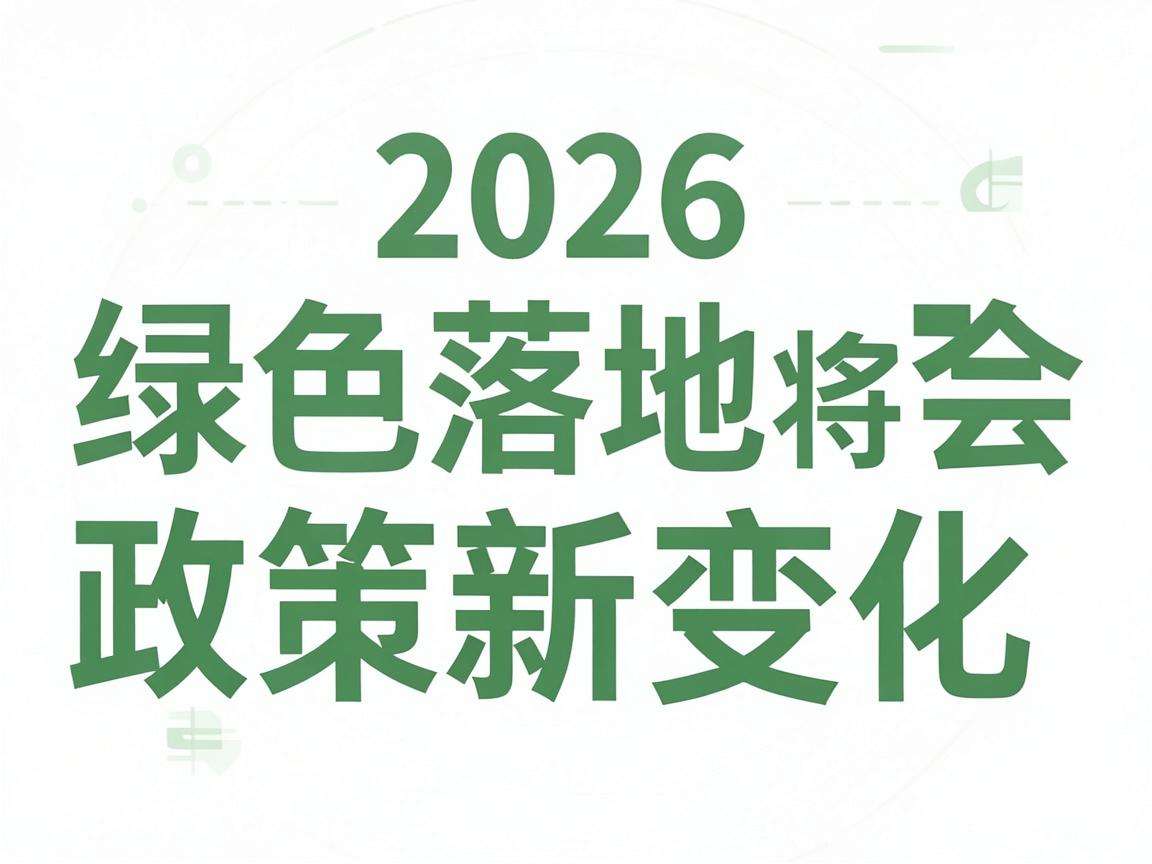 2026绿色展会政策落地将给行业带来哪些新变化