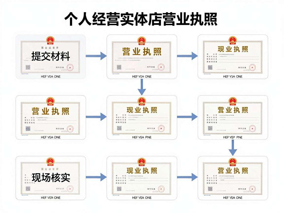 个体经营开实体店营业执照办理流程具体有哪些步骤?