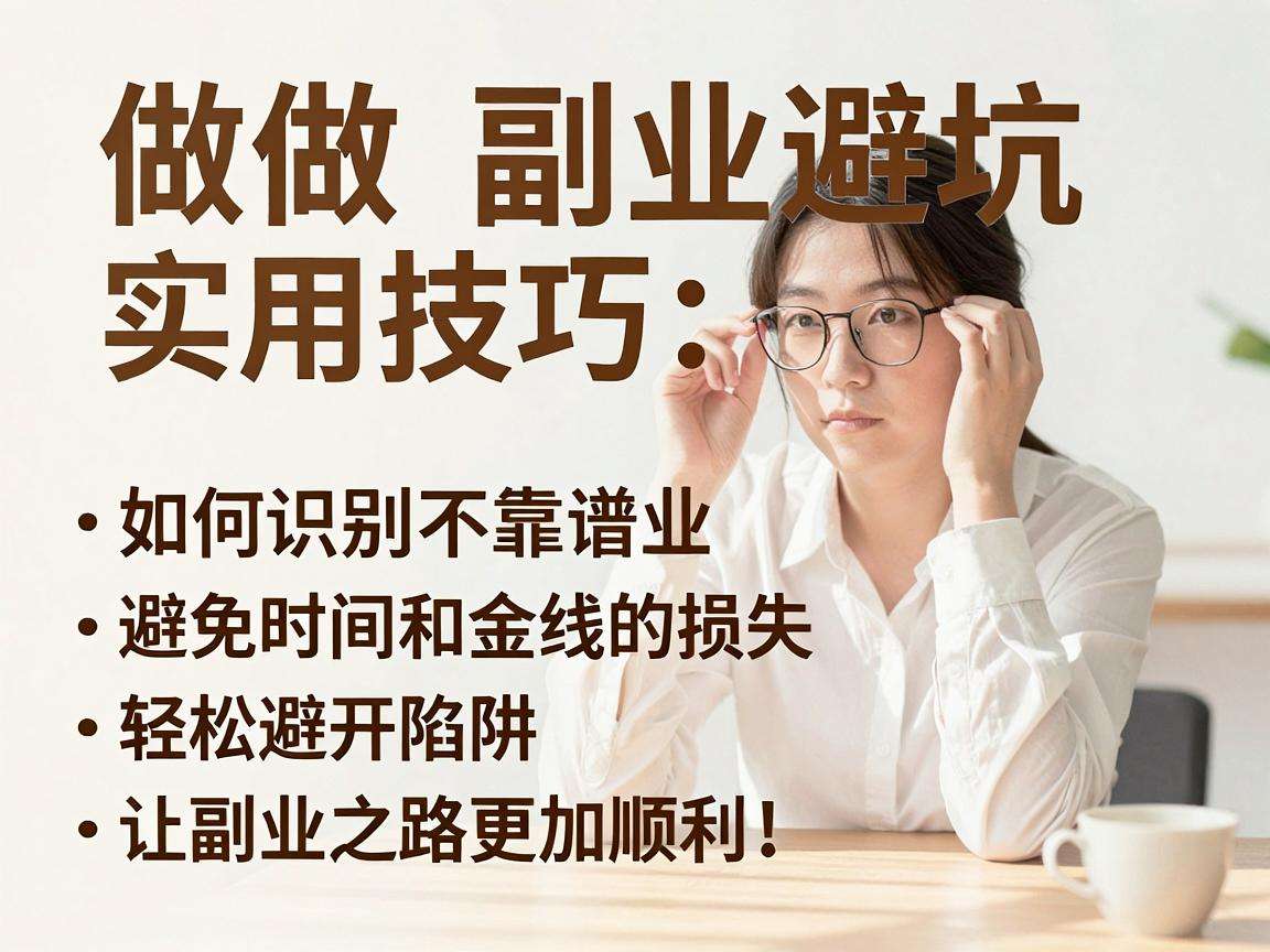 普通人想做副业避坑要掌握哪些实用识别技巧