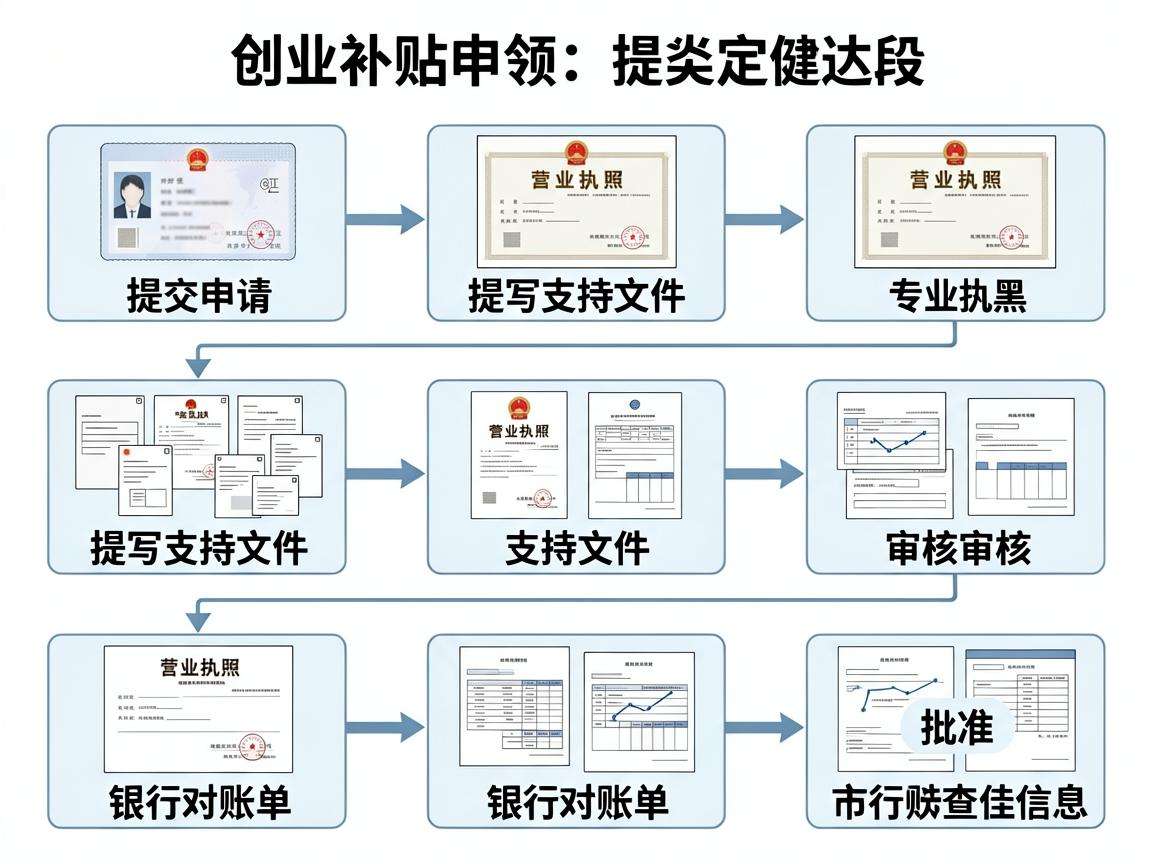 创业补贴申领流程具体有哪些步骤需要提前准备什么材料
