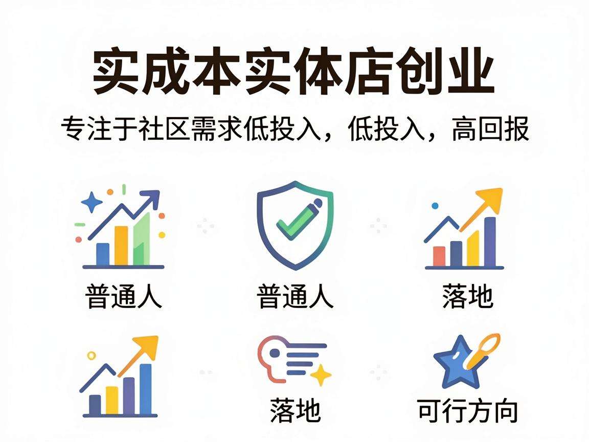 小成本实体店创业有哪些普通人也能落地的可行方向