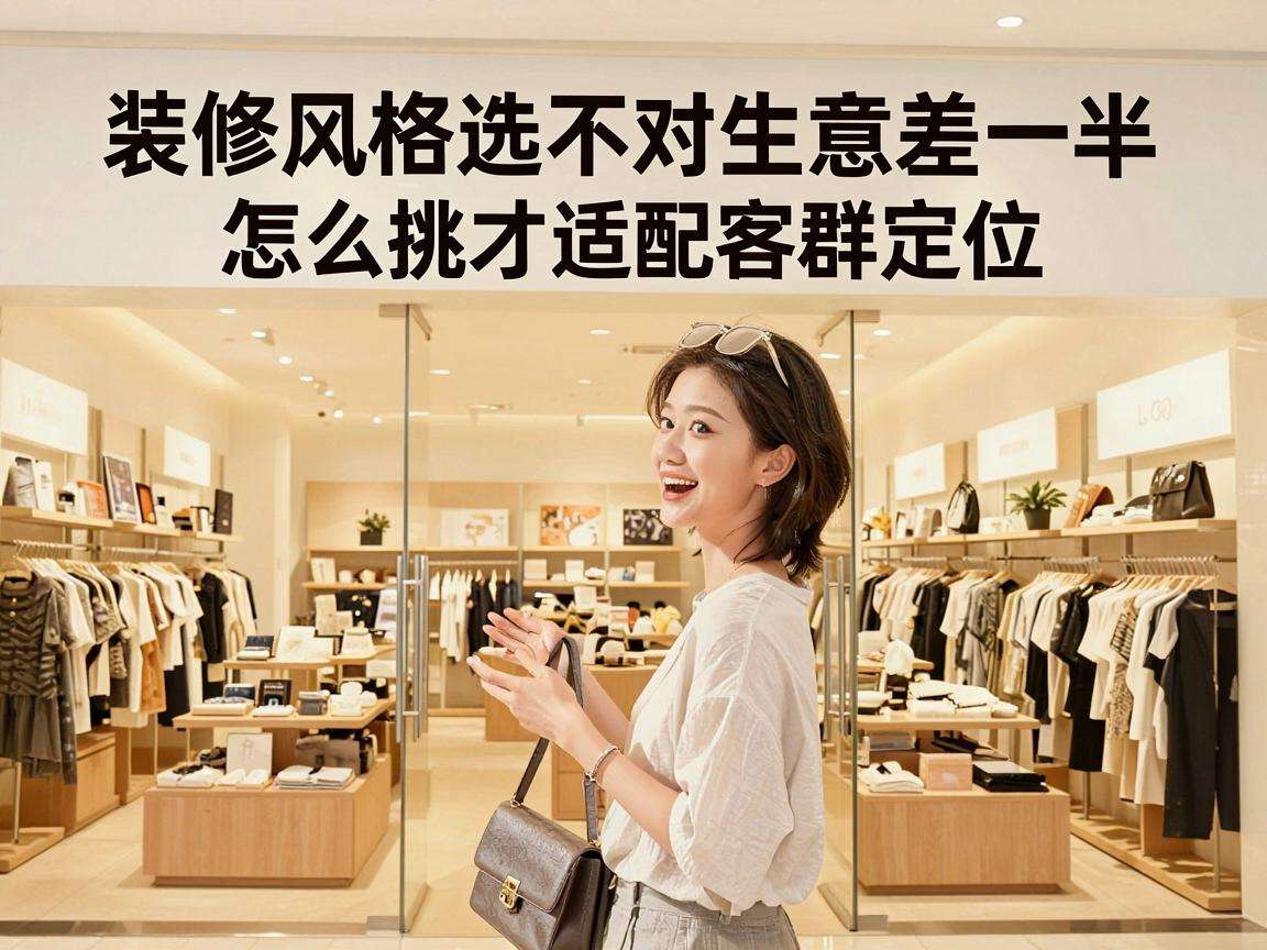 实体店铺装修风格选不对生意差一半怎么挑才适配客群定位