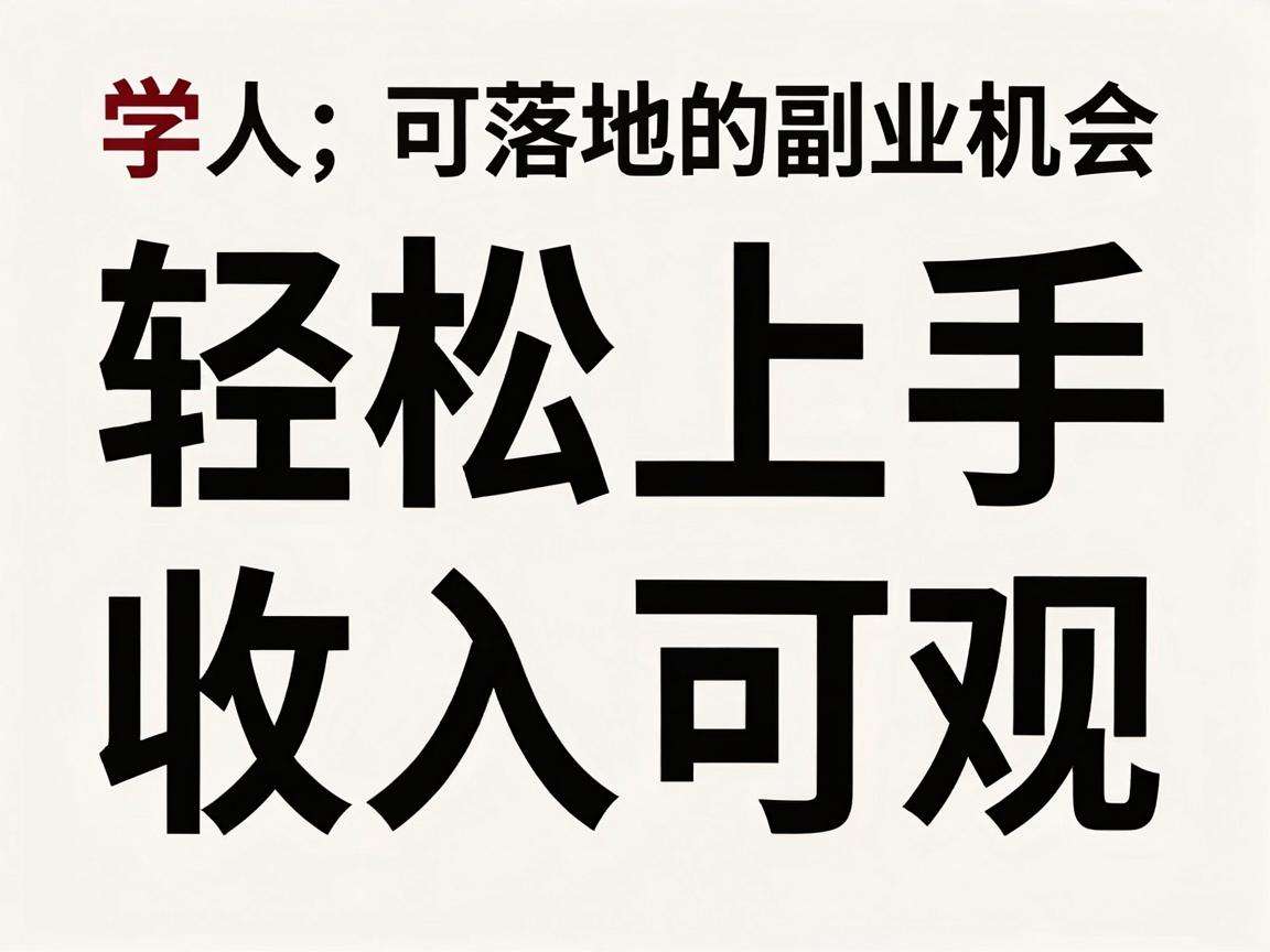 当下普通人可落地的副业机会都有哪些实用选择