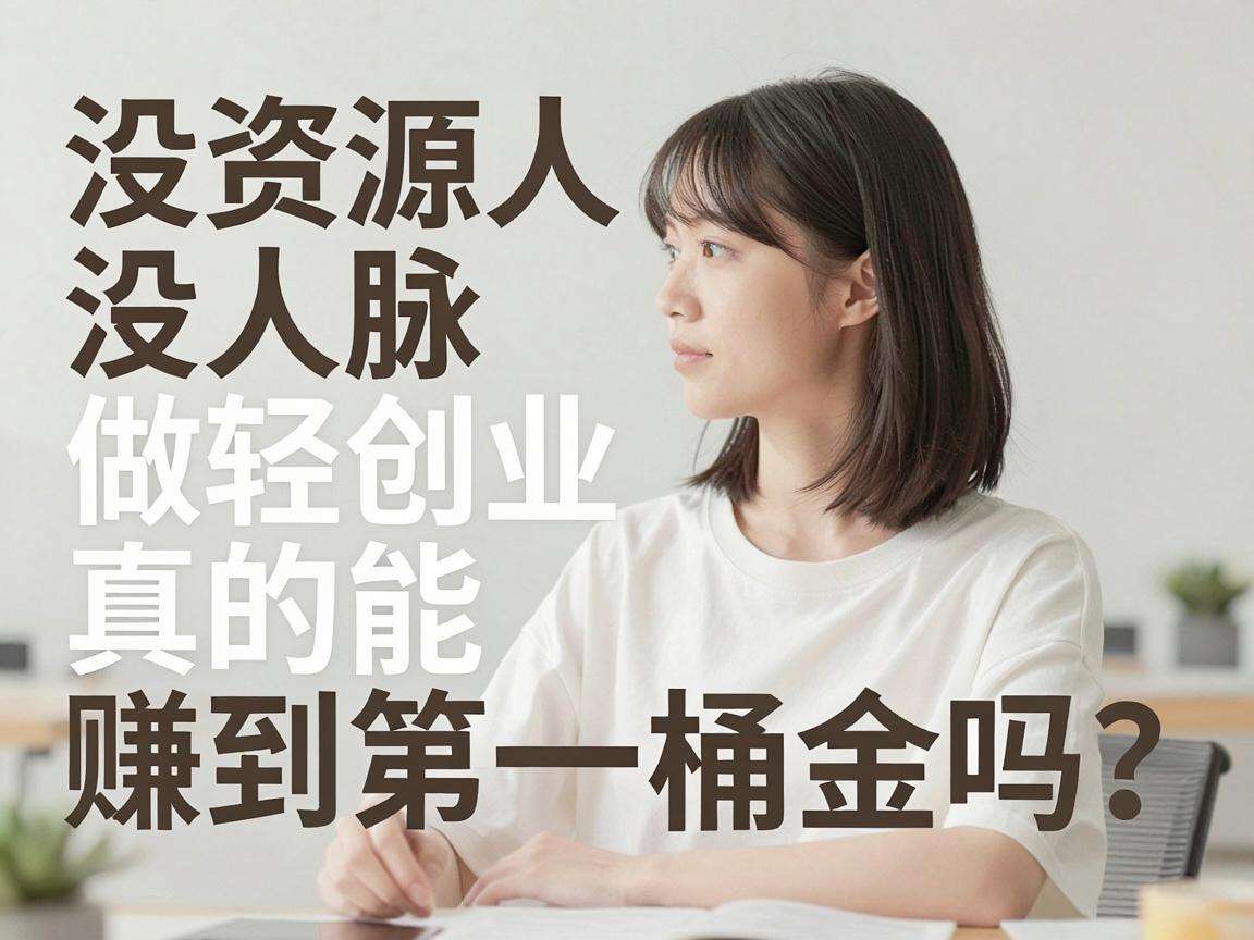 普通人没资源没人脉做轻创业真的能赚到第一桶金吗