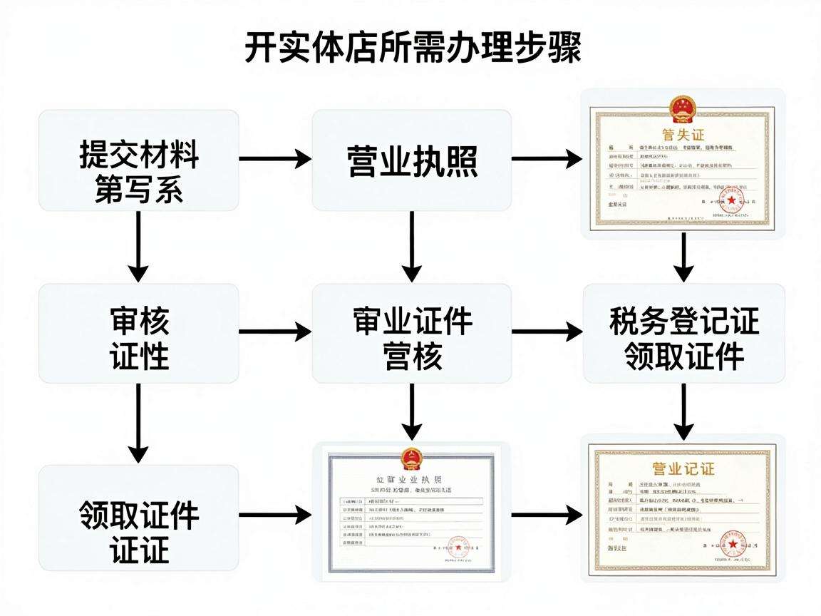 想开实体店开业证照办理步骤具体有哪些你清楚吗