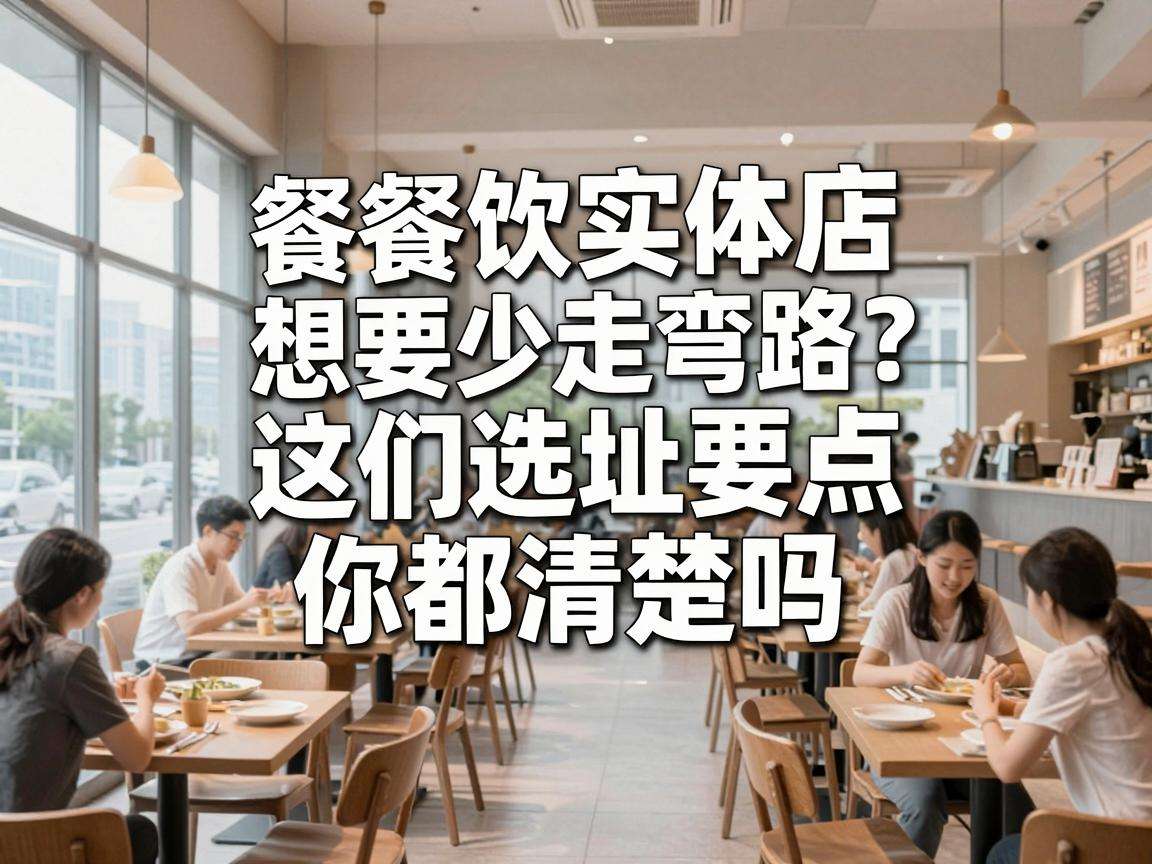 开餐饮实体店想要少走弯路?这些选址要点你都清楚吗