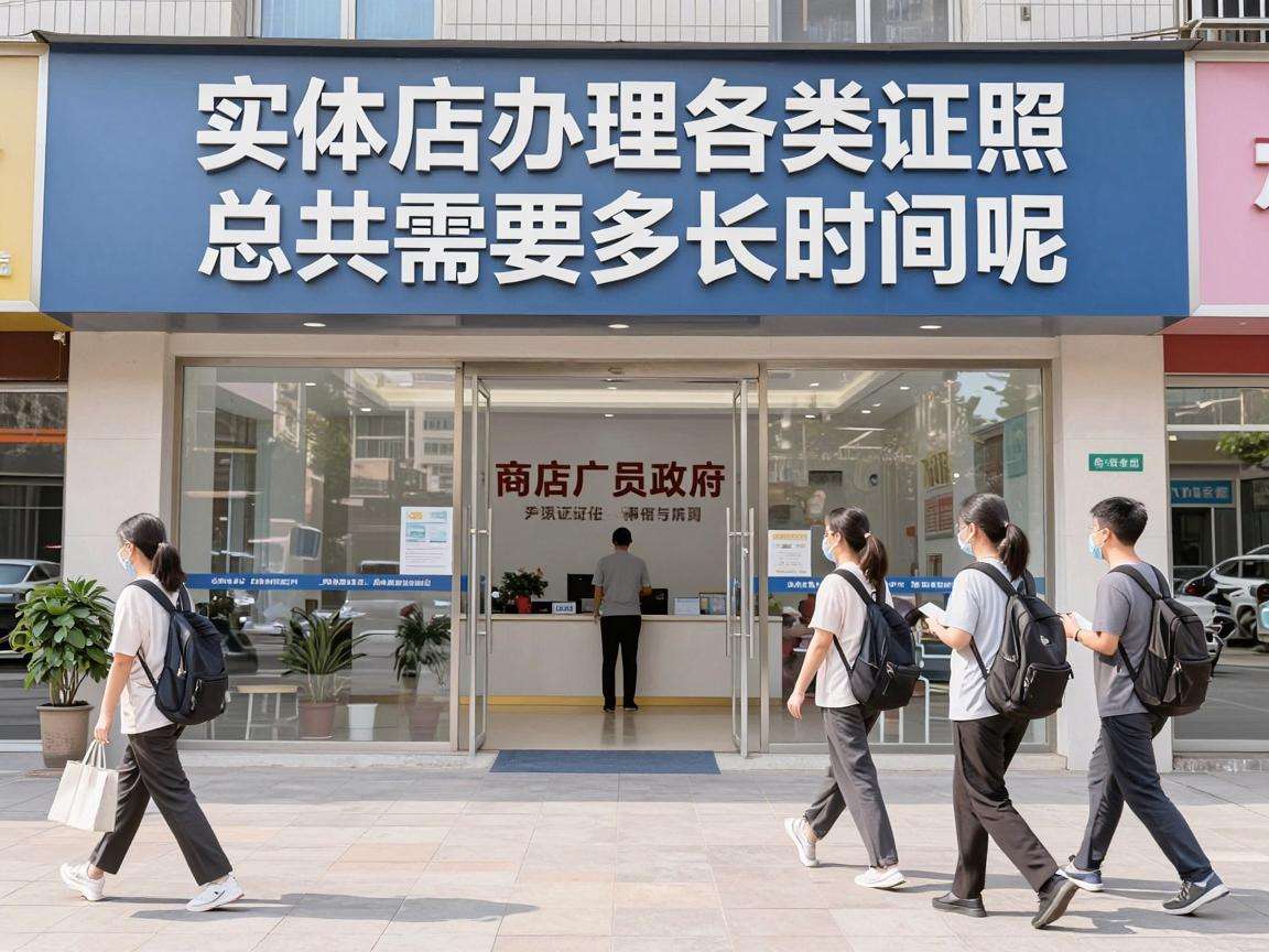 开实体店办理各类证照总共需要多长时间呢