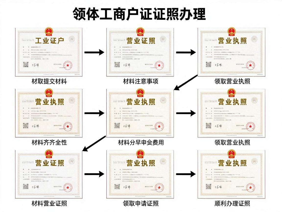个体工商户证照办理需要哪些步骤和注意事项