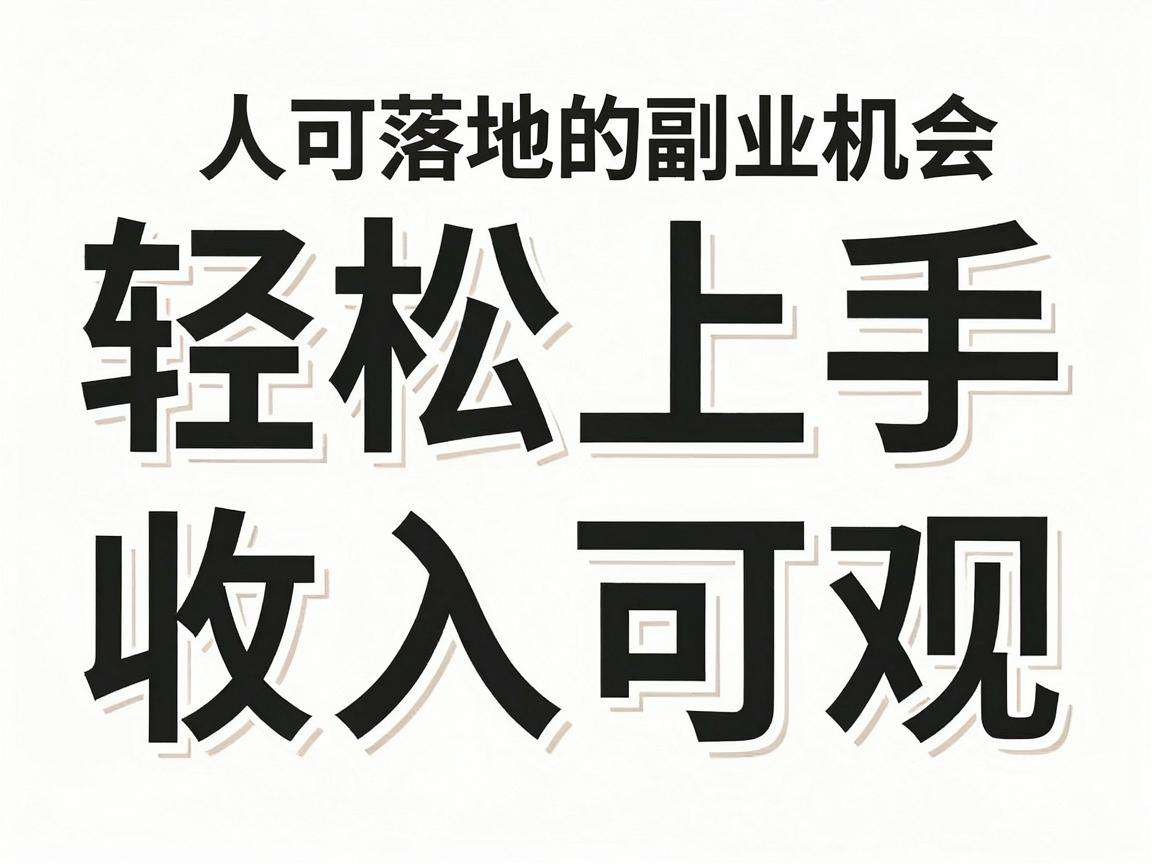 当下普通人可落地的副业机会都有哪些实用选择